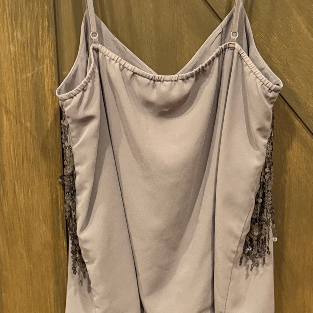 Buckle Sequin Embellished Cami in Brown - Picture 3 of 4